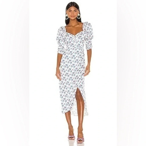 For Love and Lemons Taggart Midi Dress - Bouquet Bouquet - Picture 1 of 6
